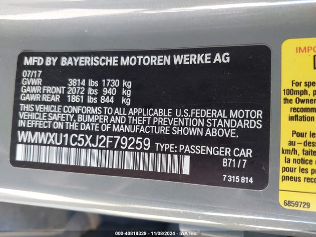 2018 MINI HARDTOP WMWXU1C5XJ2F79259 Photo 8