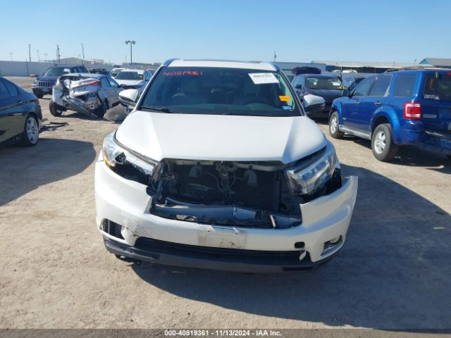 5TDYKRFHXES012496 Toyota Highlander Limited V6