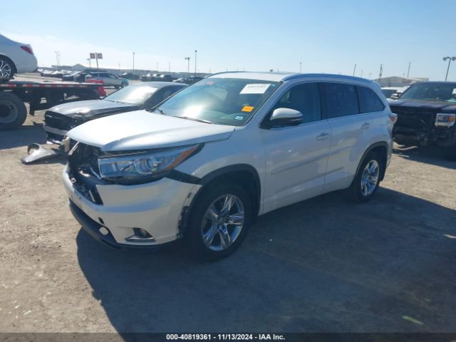 5TDYKRFHXES012496 Toyota Highlander Limited V6