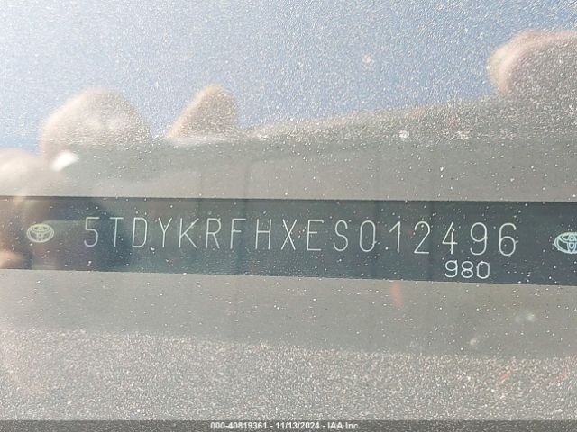 5TDYKRFHXES012496 Toyota Highlander Limited V6