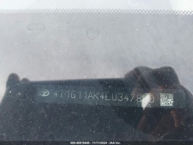 4T1G11AK4LU347860 Toyota CAMRY SE