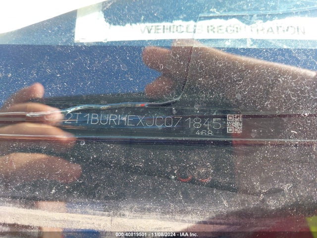 Toyota COROLLA LE 2018 2T1BURHEXJC071845 Image 9