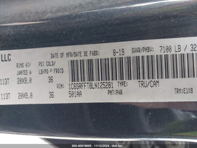 2020 RAM 1500 1C6SRFFT8LN125281 Photo 8