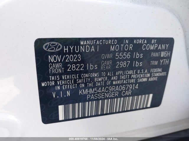 KMHM54AC9RA067914 Hyundai Ioniq 6 Limited