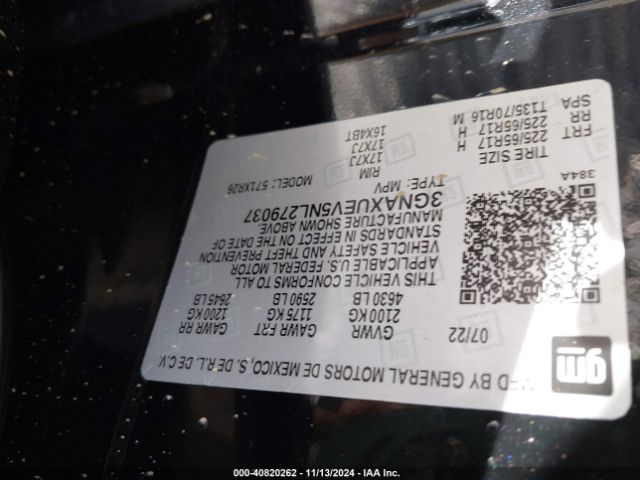 2022 CHEVROLET EQUINOX 3GNAXUEV5NL279037 Photo 8
