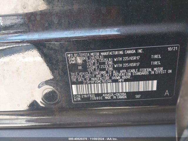Toyota RAV4 LE 2021 2T3H1RFV0MC165346 Image 9