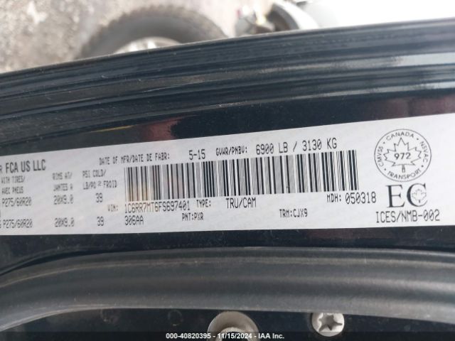 1C6RR7MT6FS697401 RAM 1500 Sport