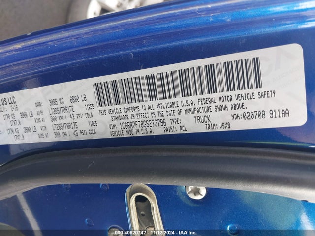 1C6RR7FT8GS273796 RAM 1500 Tradesman