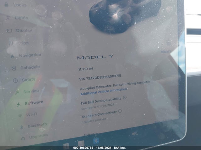2022 TESLA MODEL Y 7SAYGDEE6NA003715 Photo 6