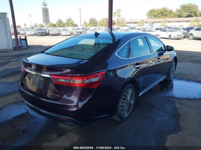 4T1BK1EB0GU236696 Toyota AVALON LIMITED