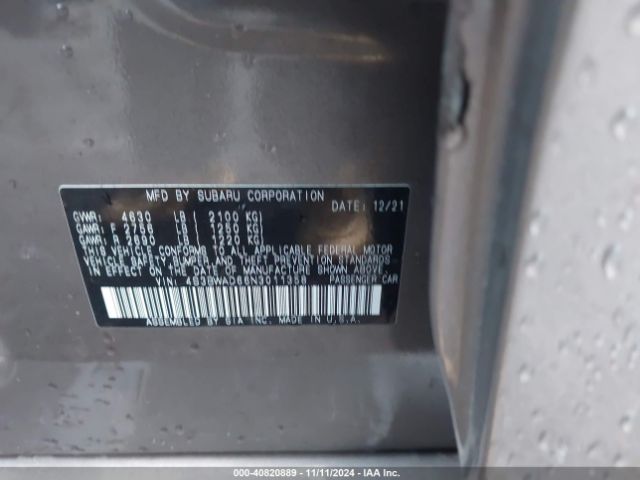4S3BWAD66N3011358 Subaru Legacy Premium