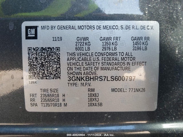Chevrolet Blazer Awd 2lt 2020 3GNKBHRS7LS600797 Image 9
