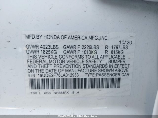 19UDE2F76LA012933 Acura Ilx Premium Package/technology Package