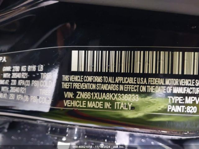 ZN661XUA8KX336233 Maserati Levante