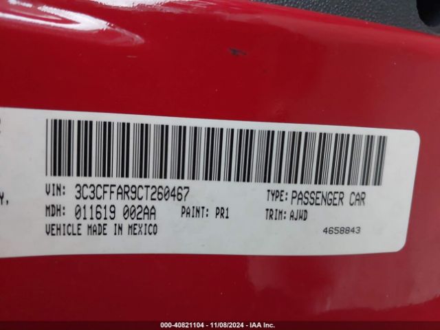 2012 FIAT 500 3C3CFFAR9CT260467 Photo 8
