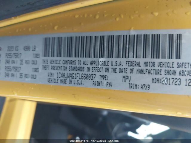 1C4AJWAG1FL660037 Jeep Wrangler Sport