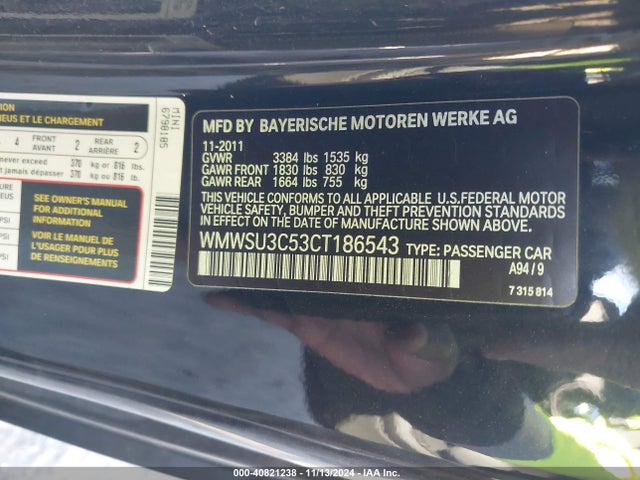 2012 MINI COOPER WMWSU3C53CT186543 Photo 8