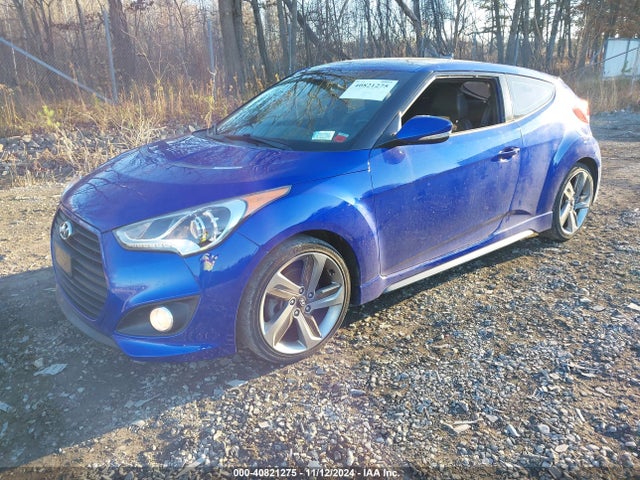 Hyundai Veloster Turbo W/black 2014 KMHTC6AEXEU205810 Image 2
