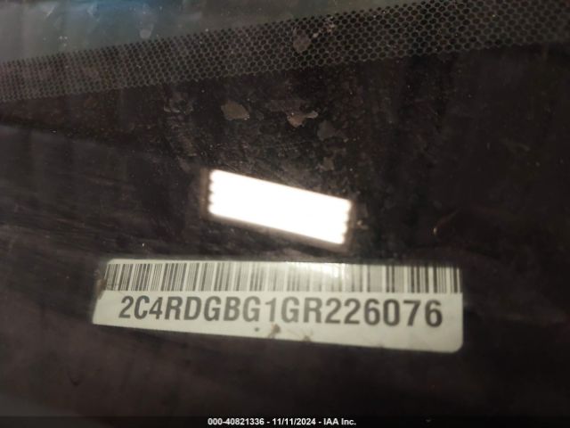 2C4RDGBG1GR226076 Dodge Grand Caravan Se Plus