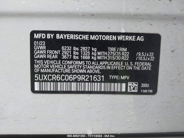 5UXCR6C06P9R21631 BMW X5 Xdrive40i