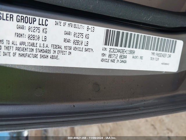 2C3CCAAG9EH119890 Chrysler 300