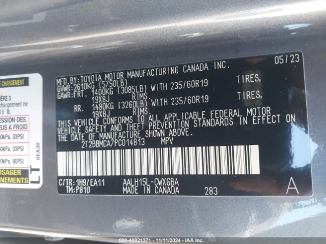 2T2BBMCA7PC014813 Lexus Rx 350h Premium