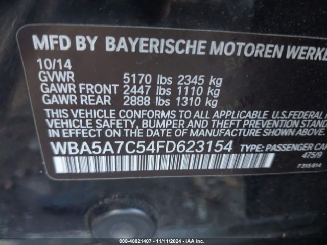 WBA5A7C54FD623154 BMW 528i Xdrive