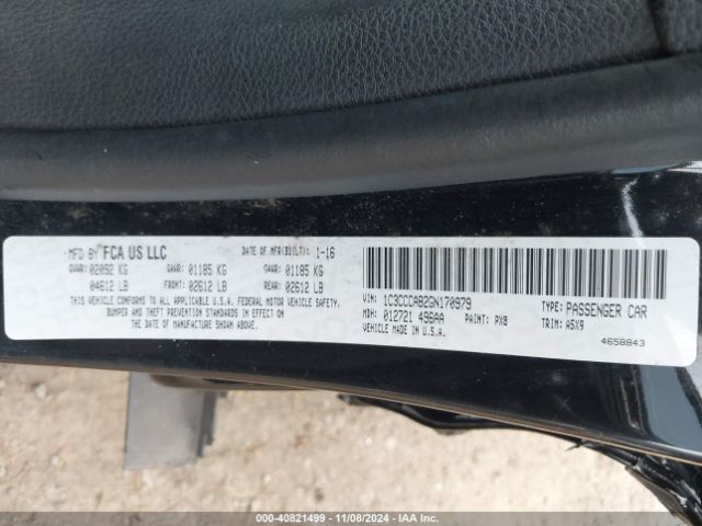 1C3CCCAB2GN170979 Chrysler 200 Limited