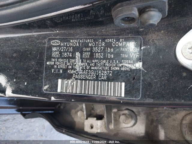 Hyundai ACCENT SE 2016 KMHCT4AE3GU162872 Image 9