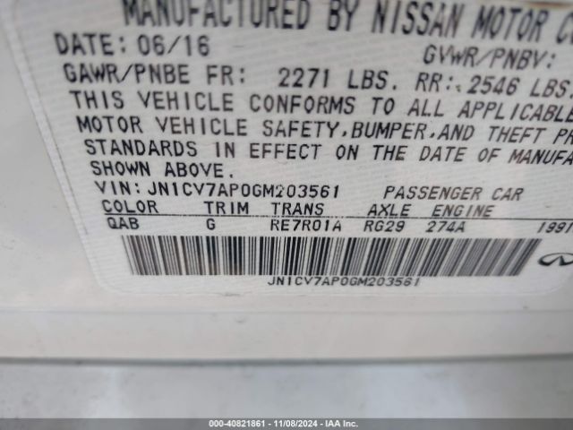 JN1CV7AP0GM203561 Infiniti Q50 2.0t Premium