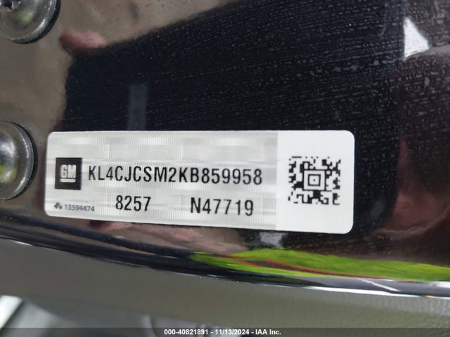 KL4CJCSM2KB859958 Buick Encore Fwd Essence