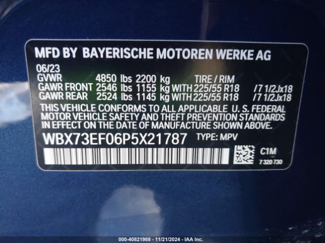 WBX73EF06P5X21787 BMW X1 Xdrive28i