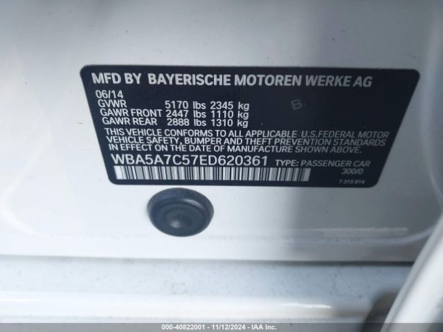 WBA5A7C57ED620361 BMW 528i Xdrive