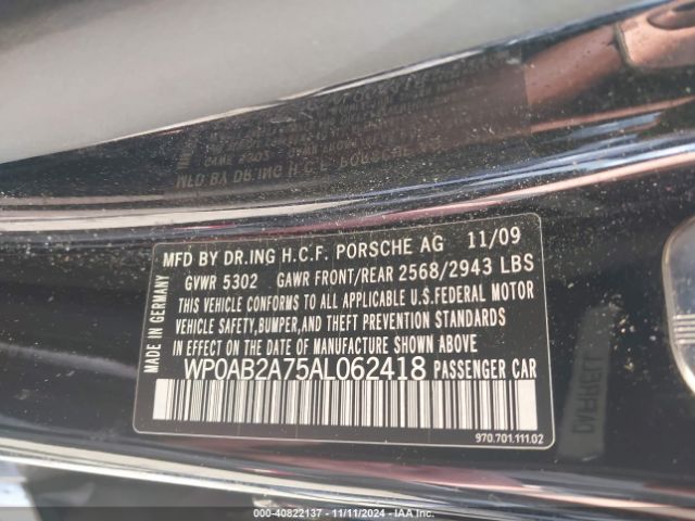 2010 PORSCHE PANAMERA WP0AB2A75AL062418 Photo 8