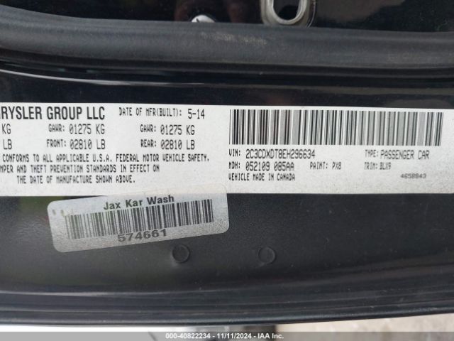 2C3CDXDT8EH296634 Dodge Charger R/t Plus