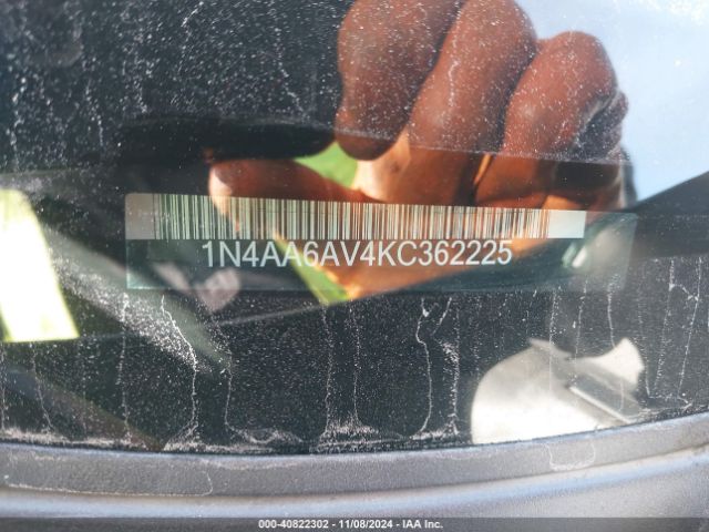 1N4AA6AV4KC362225 Nissan Maxima 3.5 Sr
