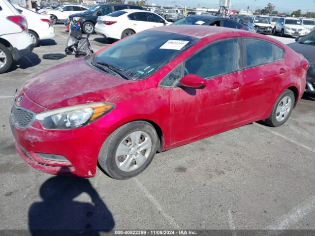 KNAFK4A61G5609302 KIA FORTE LX