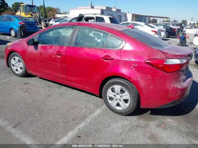 KNAFK4A61G5609302 KIA FORTE LX
