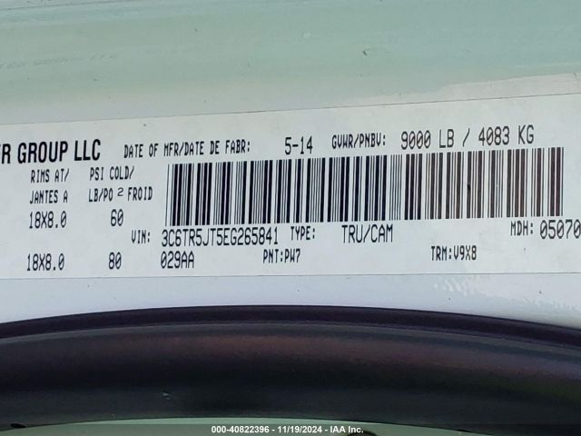 3C6TR5JT5EG265841 RAM 2500 Slt