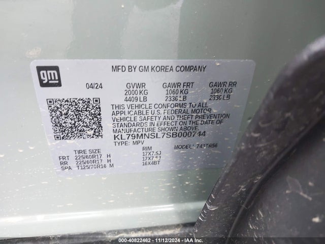 Chevrolet Trailblazer Awd Ls 2025 KL79MNSL7SB000744 Image 9