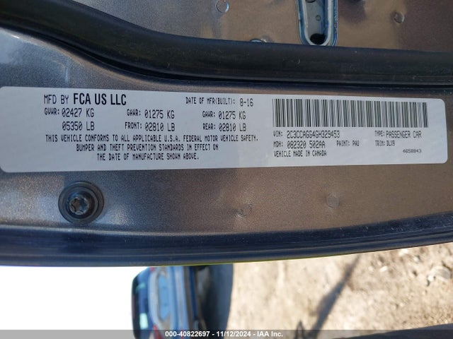 Chrysler 300 300s 2016 2C3CCAGG4GH329453 Image 9