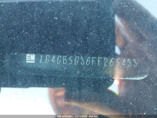 1G4GB5G36FF265433 Buick Lacrosse Leather