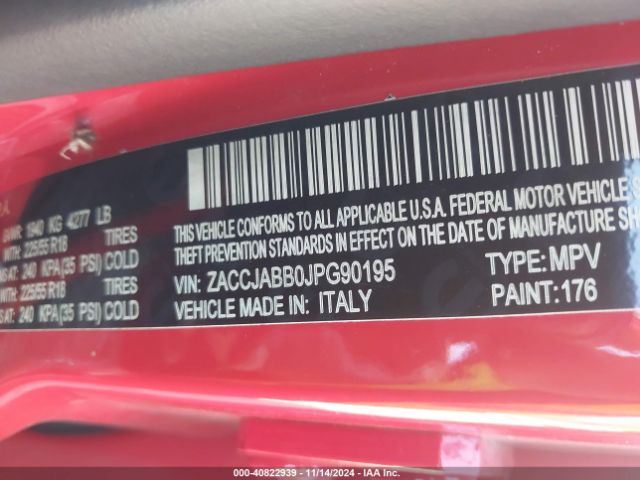 ZACCJABB0JPG90195 Jeep Renegade Altitude Fwd