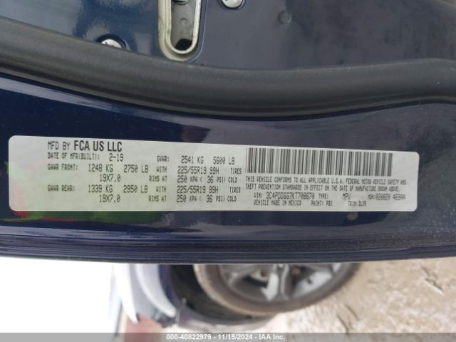 3C4PDDGG7KT708670 Dodge Journey Crossroad Awd