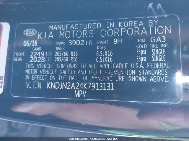 KIA Soul 2019 KNDJN2A24K7913131 Image 9