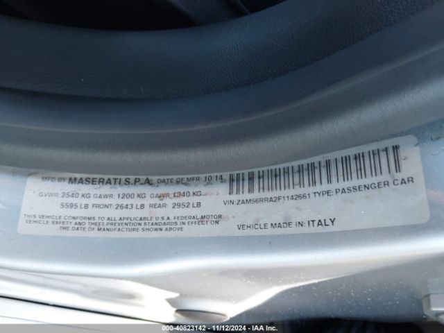 ZAM56RRA2F1142661 Maserati Quattroporte S Q4