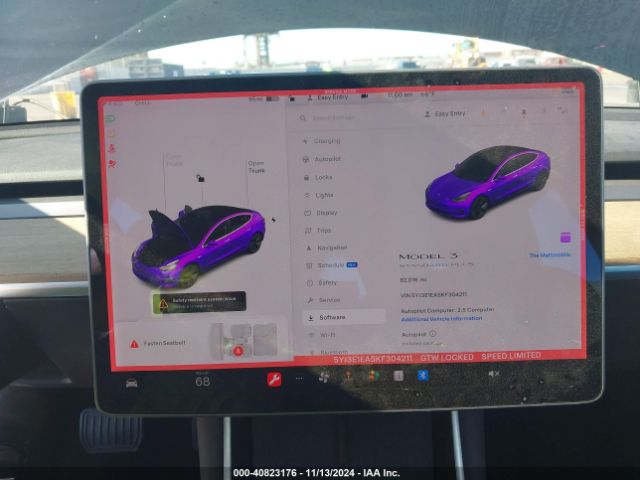 5YJ3E1EA5KF304211 Tesla Model 3 Long Range/mid Range/standard Range/standard Range Plus