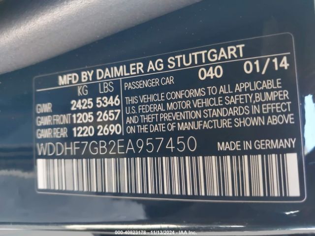 2014 MERCEDES-BENZ E 63 AMG WDDHF7GB2EA957450 Photo 8