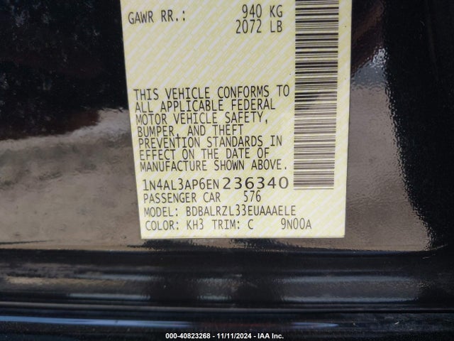 Nissan Altima 2.5 S 2014 1N4AL3AP6EN236340 Image 9