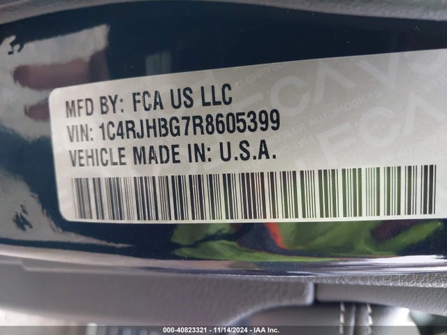 1C4RJHBG7R8605399 Jeep Grand Cherokee Limited 4x4